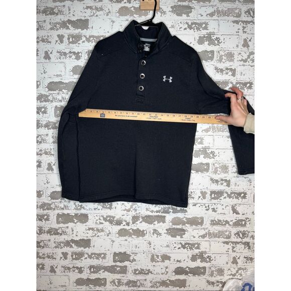 Under armour | mens black quart button up sweater as is - Picture 5 of 10